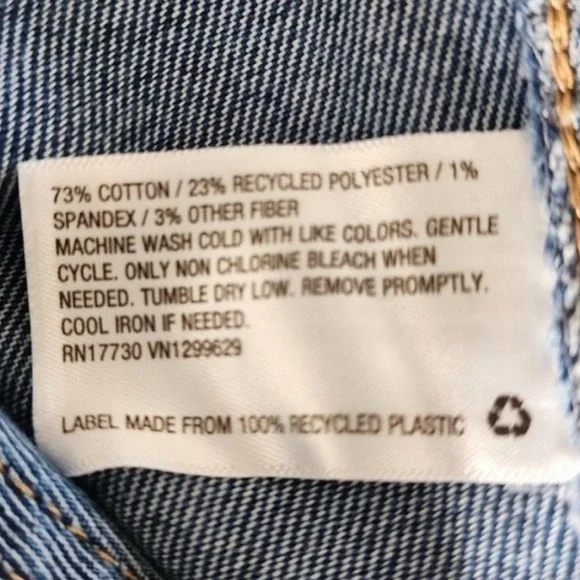 Knox Rose Women’s high rise straight leg jeans pull on elastic waist 39/XXL NWT - Picture 6 of 6